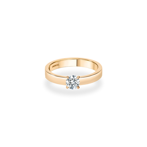 Rineia Solitaire Bold Flat Ring - PRMAL