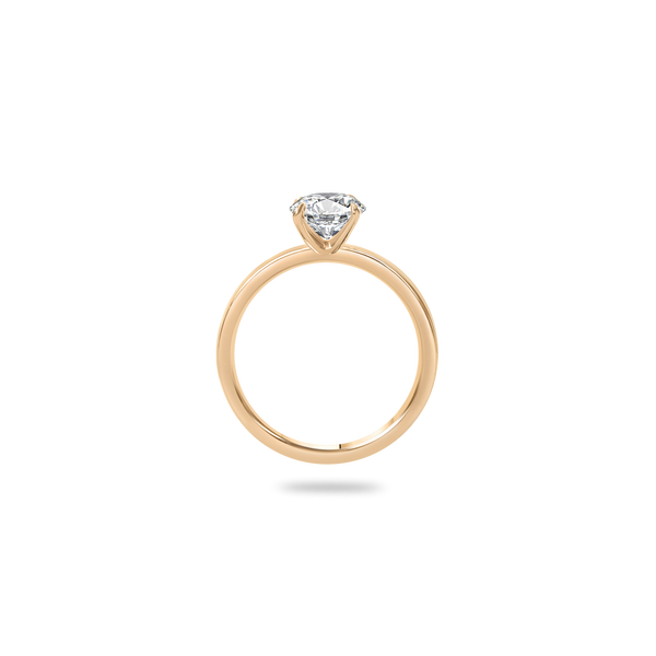 Rineia Solitaire Bold Flat Ring - PRMAL