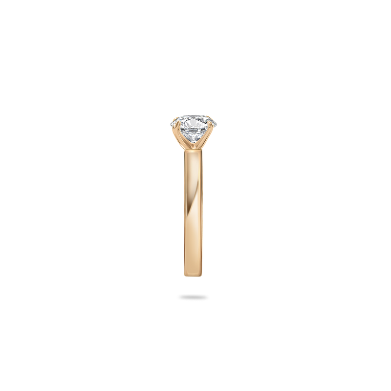 Rineia Solitaire Bold Flat Ring - PRMAL