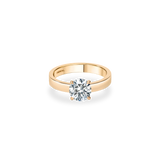 Rineia Solitaire Bold Flat Ring - PRMAL