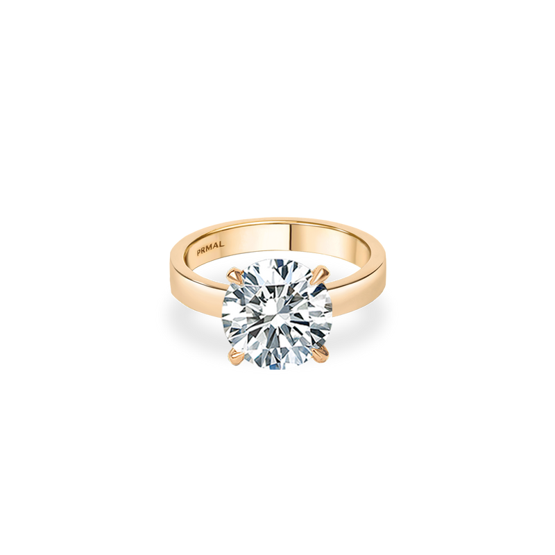 Rineia Solitaire Bold Flat Ring - PRMAL