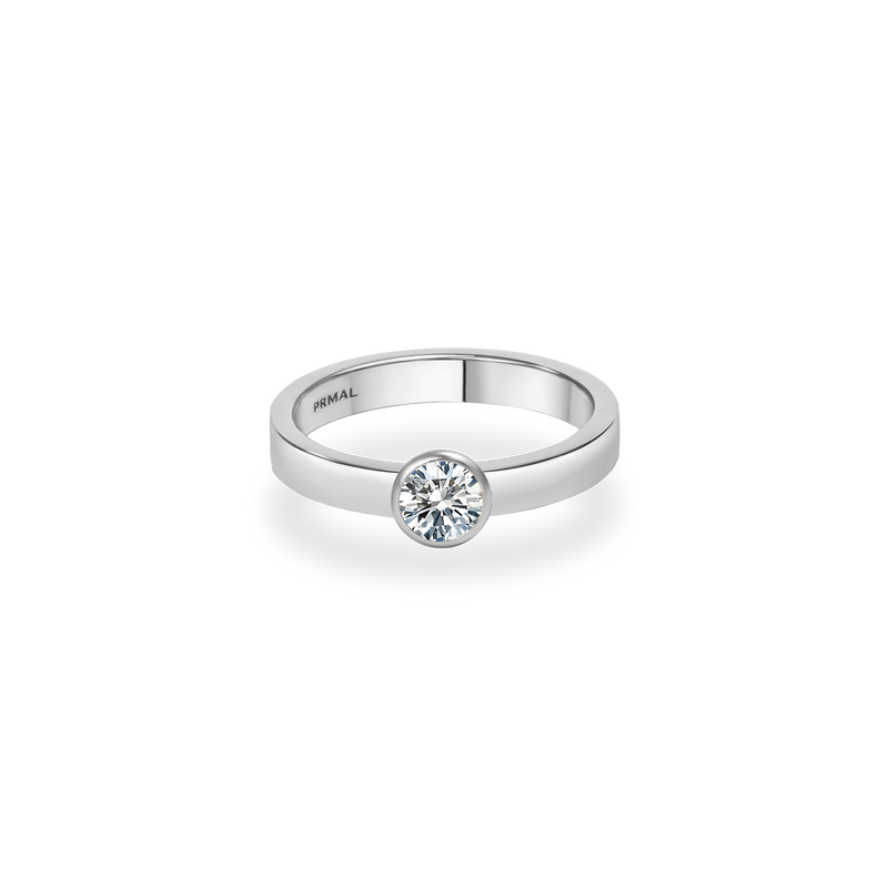 Larisa Bezel Bold Flat Ring - PRMAL