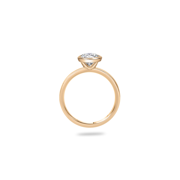 Ceri Bezel Bold Pave Flat Ring - PRMAL