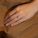 Ceri Bezel Bold Pave Flat Ring - PRMAL