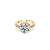 Ceri Bezel Bold Pave Flat Ring - PRMAL