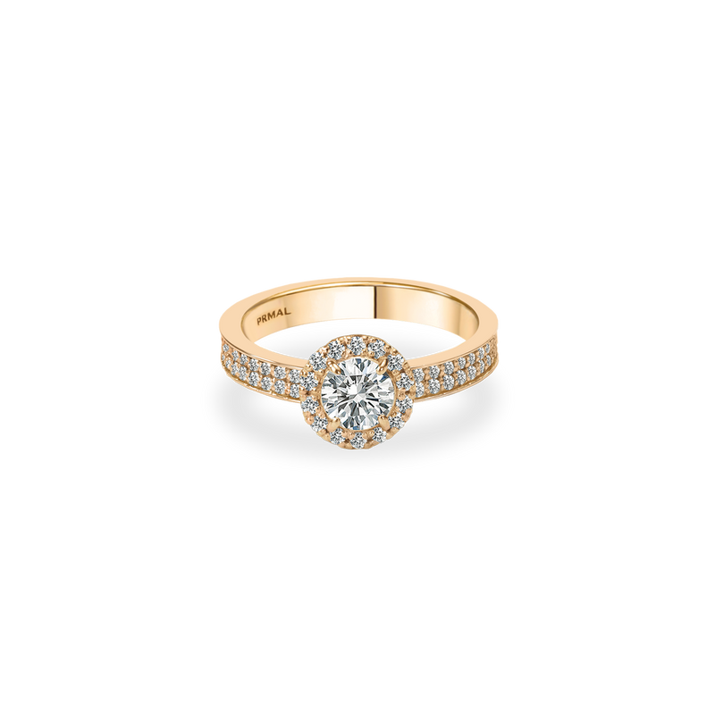 Melissa Halo Bold Pave Flat Ring - PRMAL