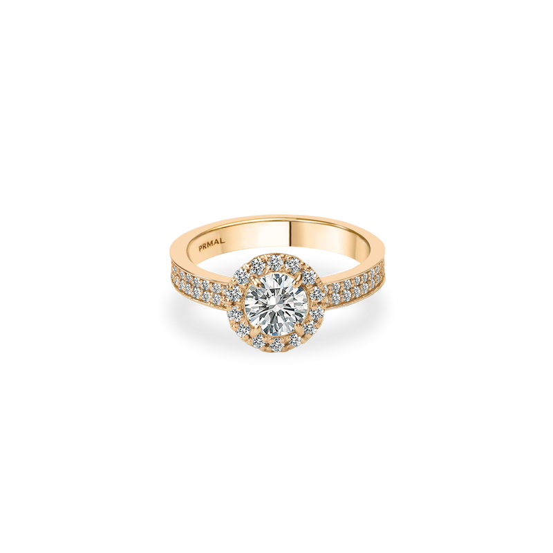 Melissa Halo Bold Pave Flat Ring - PRMAL