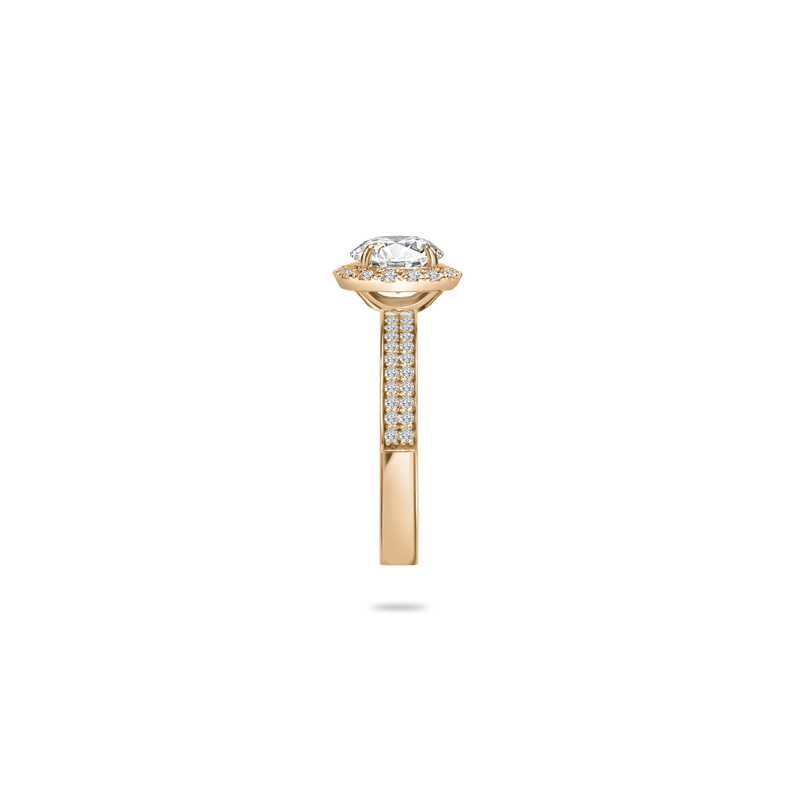 Melissa Halo Bold Pave Flat Ring - PRMAL