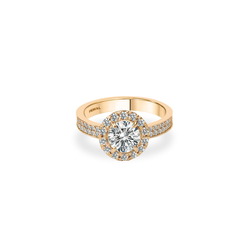 Melissa Halo Bold Pave Flat Ring - PRMAL