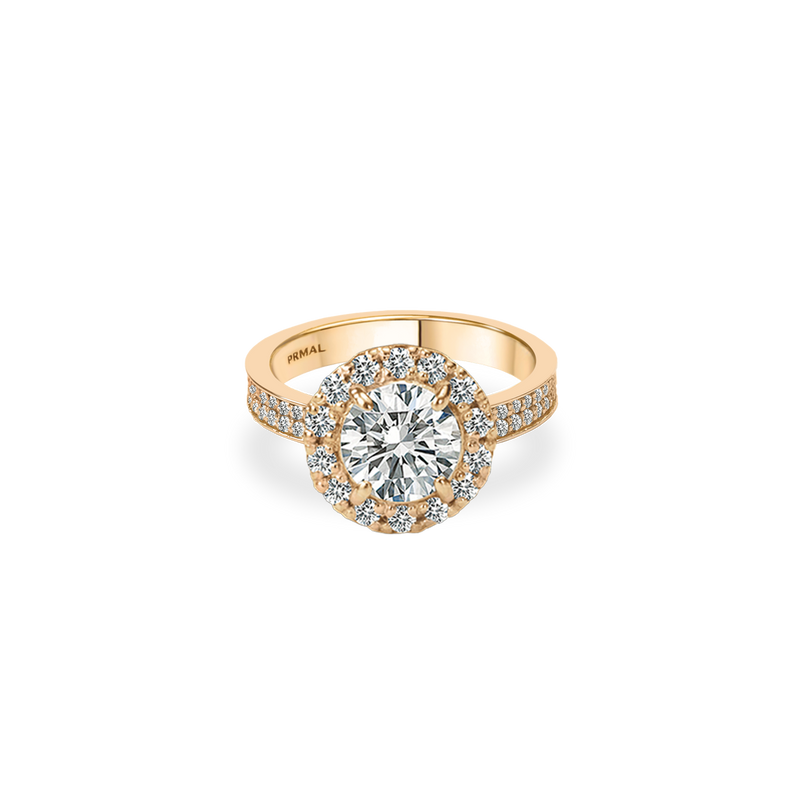 Melissa Halo Bold Pave Flat Ring - PRMAL
