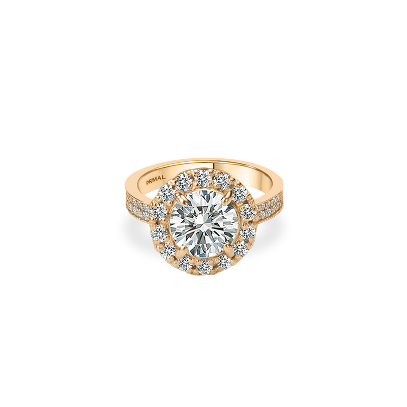 Melissa Halo Bold Pave Flat Ring - PRMAL
