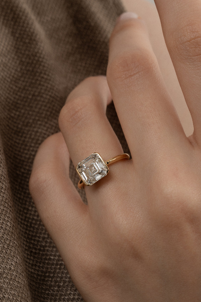 Infinity Clamp Ring [Asscher] - PRMAL