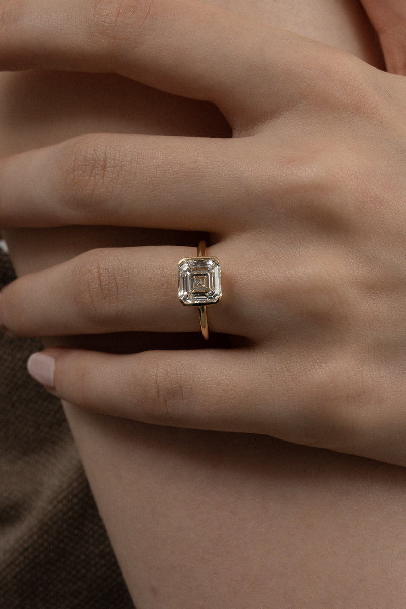 Infinity Clamp Ring [Asscher] - PRMAL