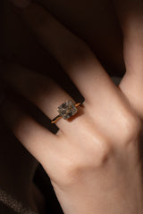 Infinity Clamp Ring [Asscher] - PRMAL