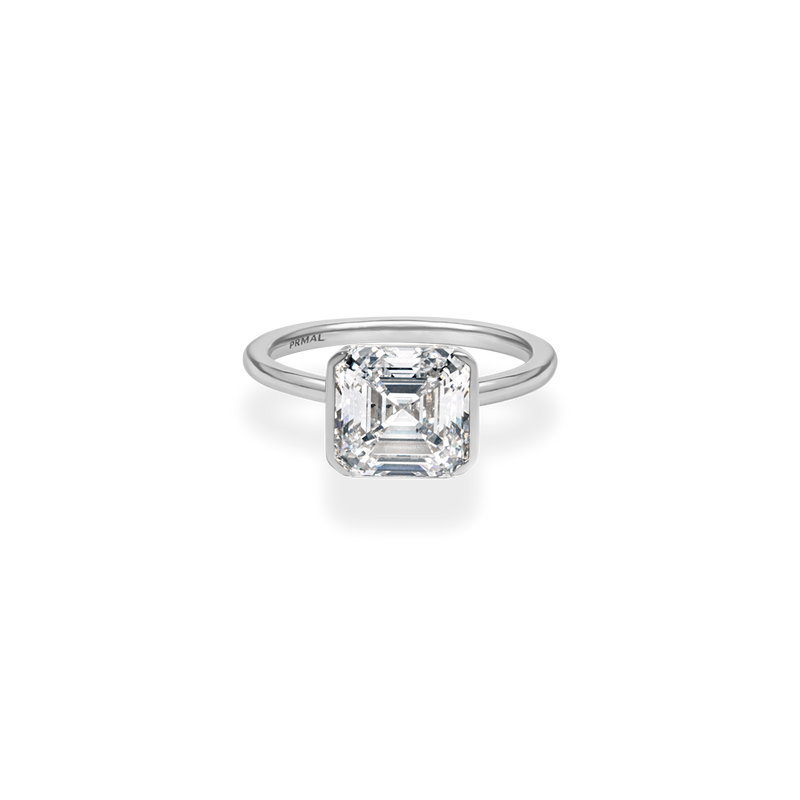 Infinity Clamp Ring [Asscher] - PRMAL