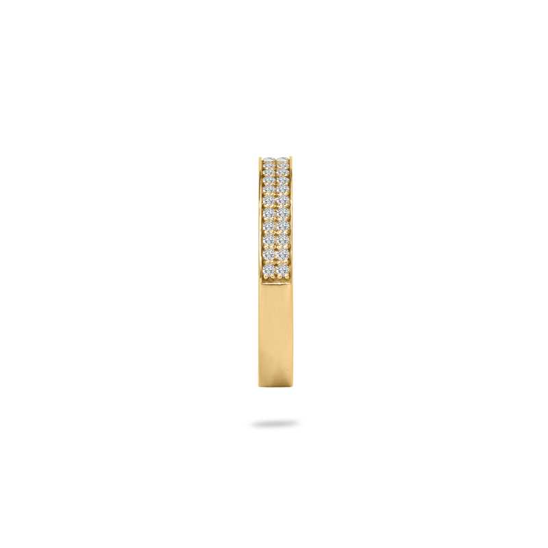 Mulah Bold Pave Flat Ring - PRMAL