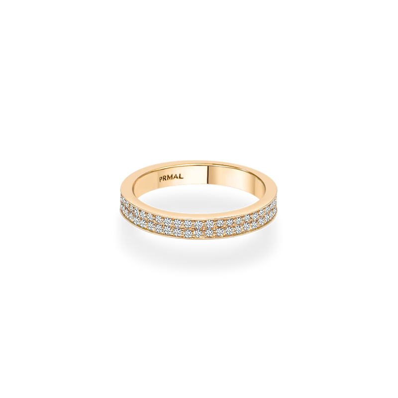 Mulah Bold Pave Flat Ring - PRMAL
