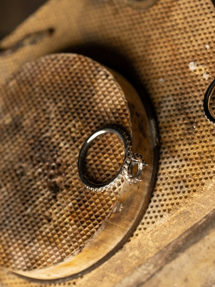 Jewelry materials in the atelier