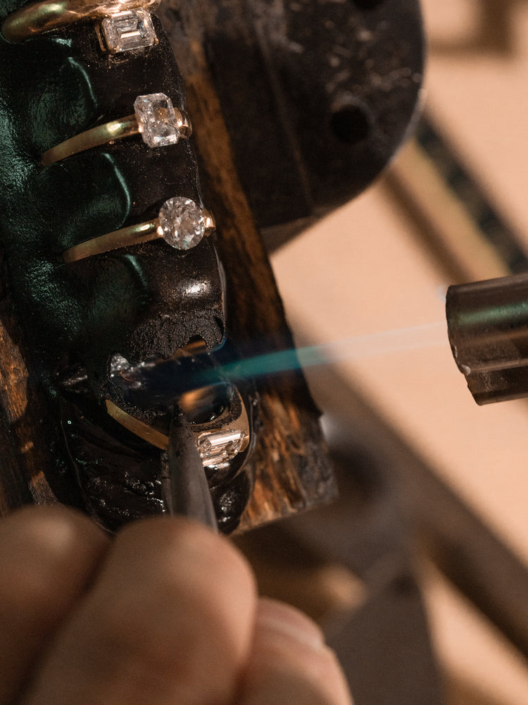 Jewelry materials in the atelier