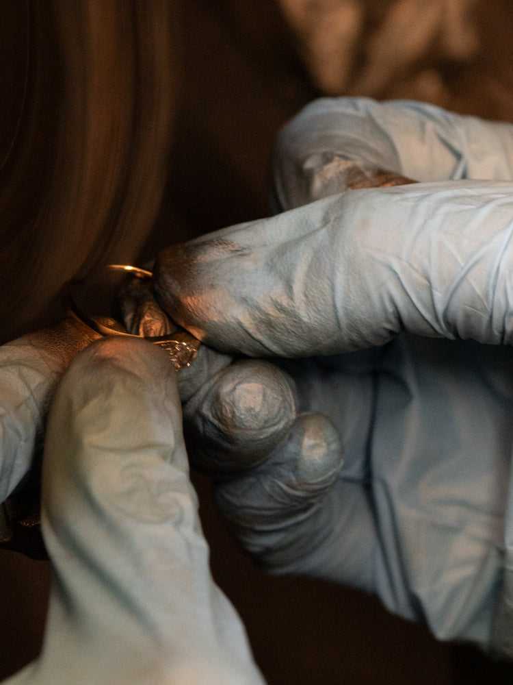 Jewelry materials in the atelier