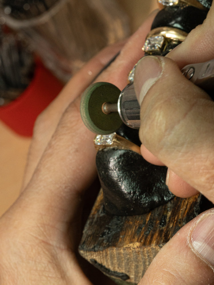 Jewelry materials in the atelier