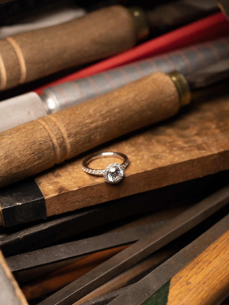 Jewelry materials in the atelier