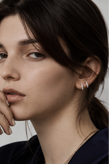 Hoop Bold Pave Earring S - PRMAL