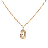 Pave Dome Letter G Necklace - PRMAL