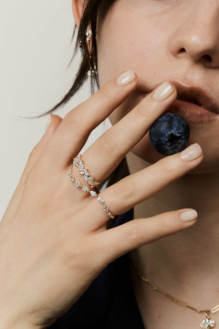 Marquise Half Eternity Ring
