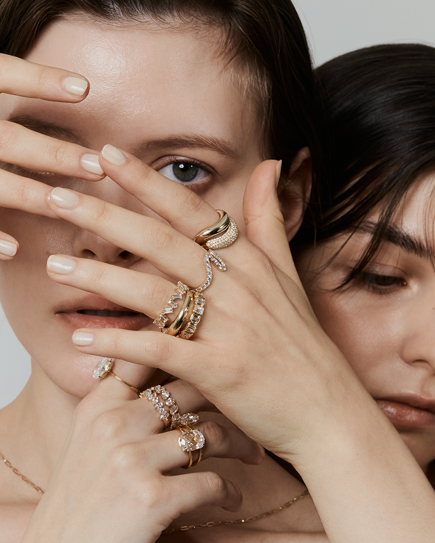 Models wearing PRMAL rings