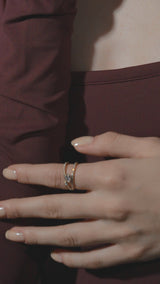 Frost Pear Inset Ring - PRMAL