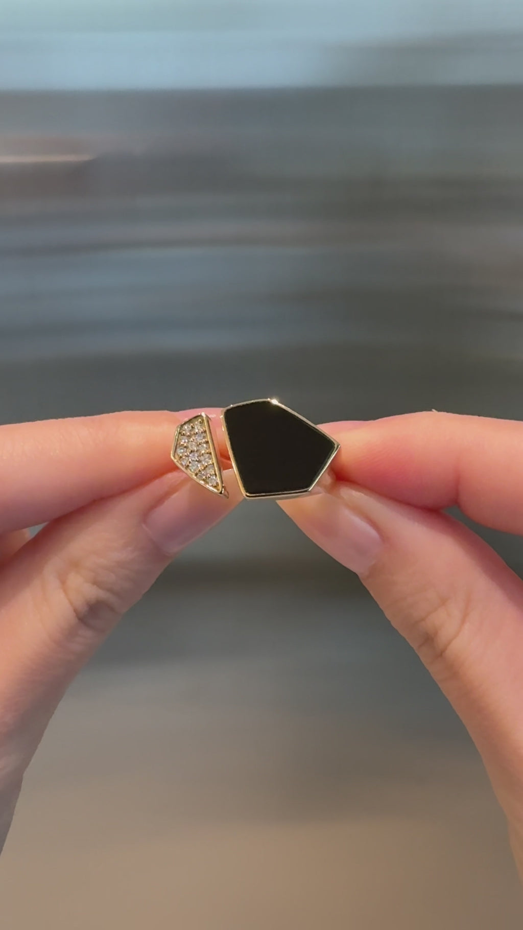 Hexagon Signet Ring [Onyx] - PRMAL