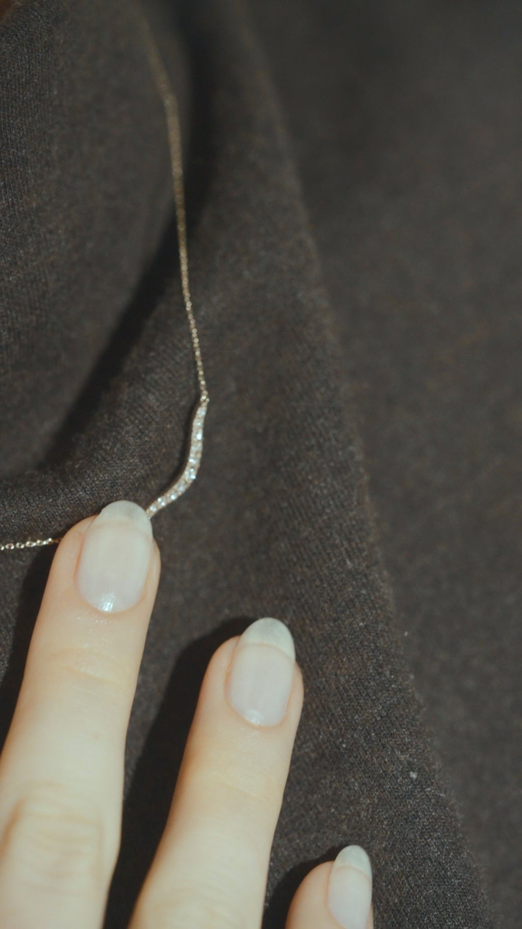 Trace Wave Solo Necklace - PRMAL