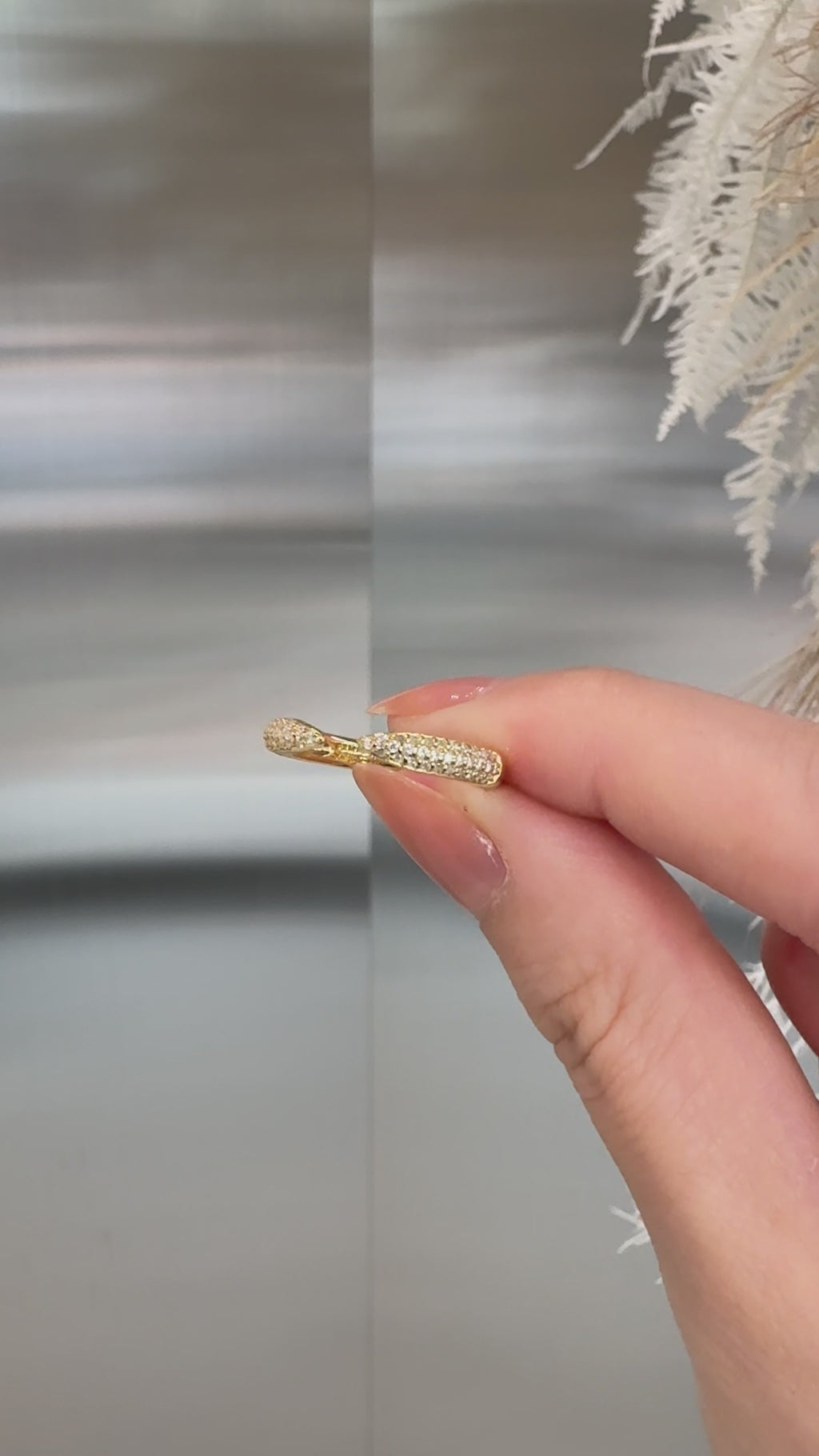 Pave Dome Open Ring - PRMAL