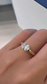 Facet 1ct Oval Ring [Bridal Edition] - PRMAL