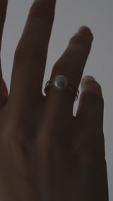 Pearl Double Oval Ring - PRMAL