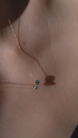 Marquise Emerald Duo Necklace - PRMAL