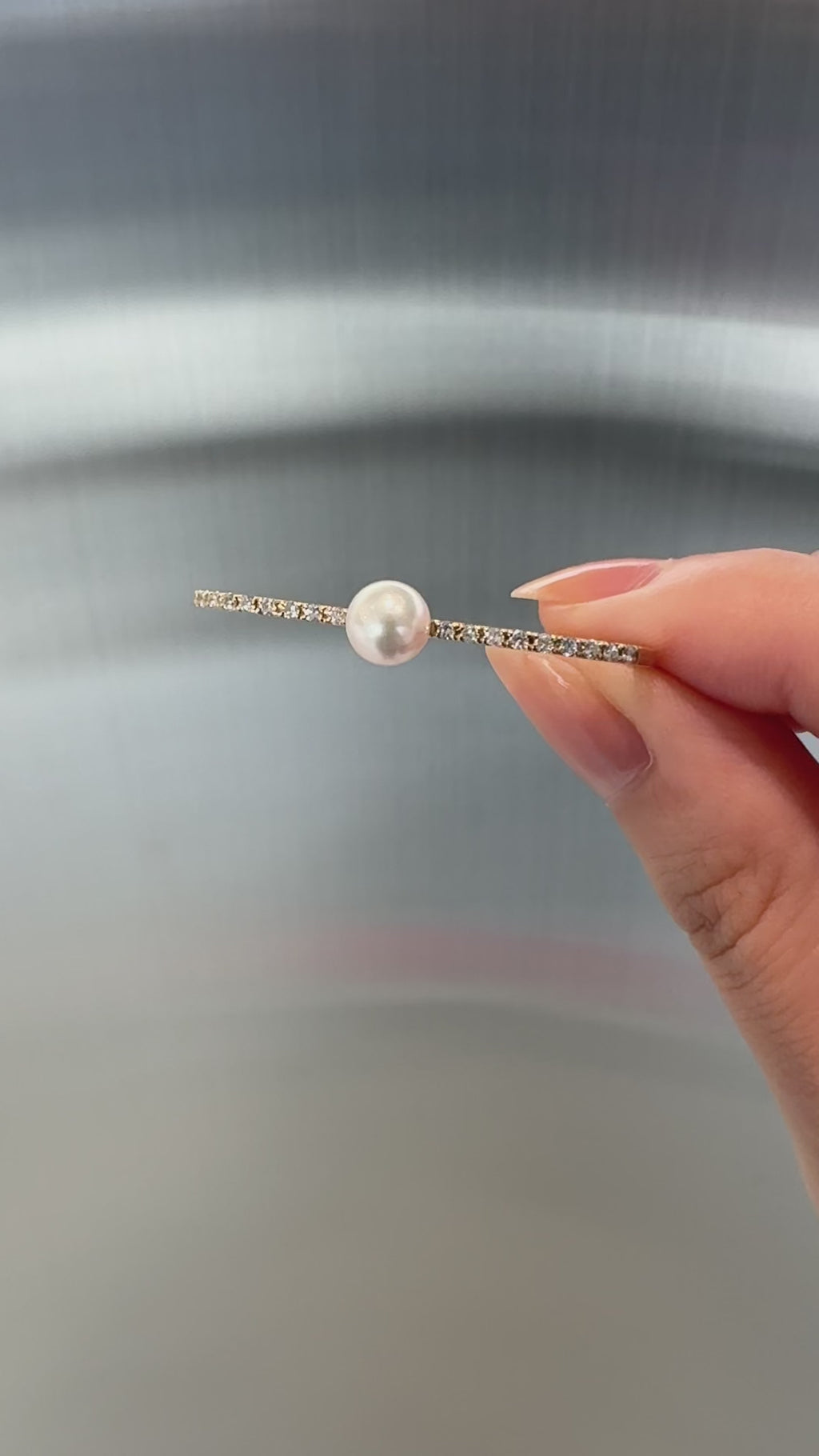 Petite Pearl Double Finger Ring - PRMAL