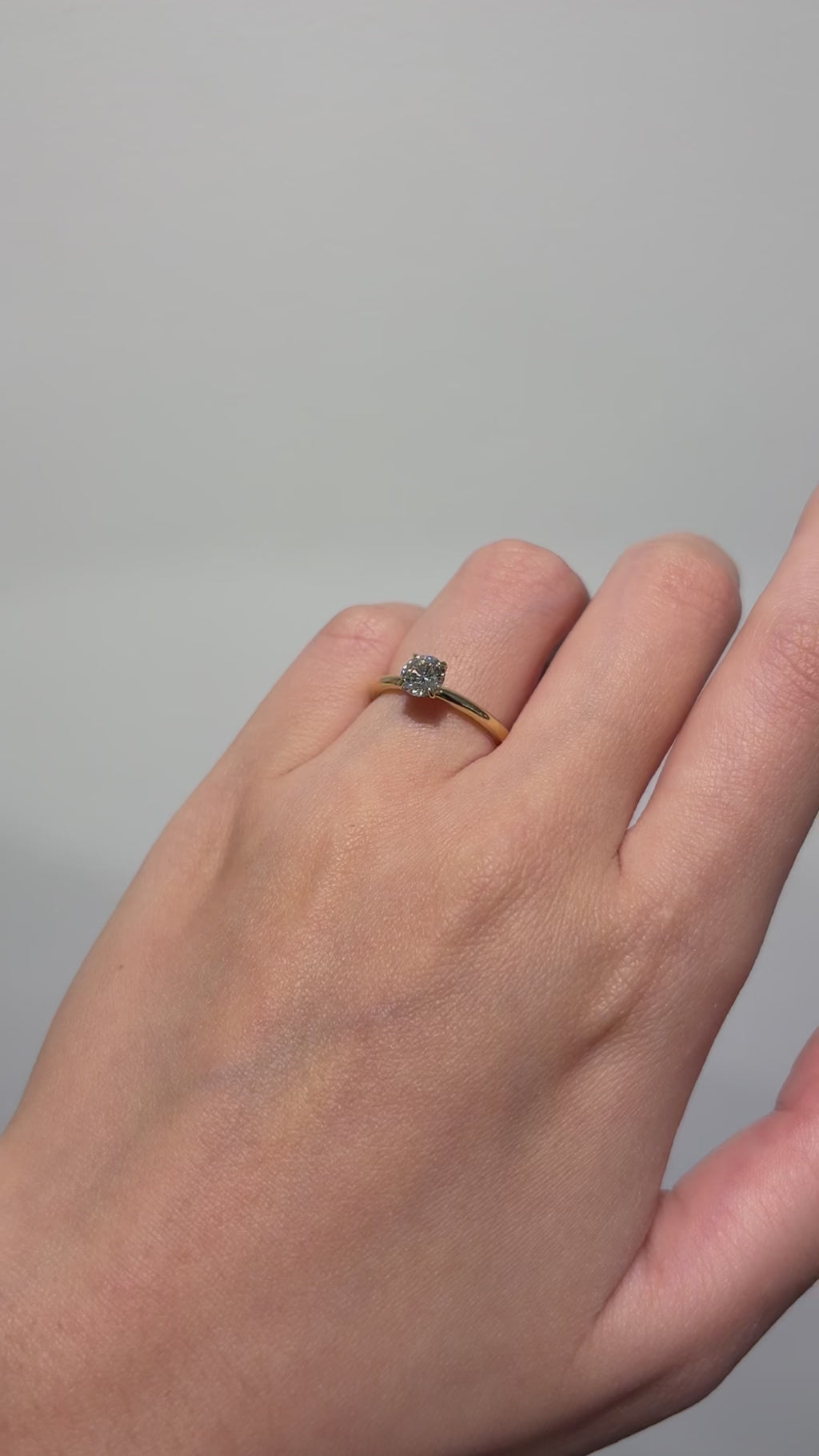 0.51ct Marin Solitaire Bold Plain Ring [D/VVS2/IDEAL] - PRMAL