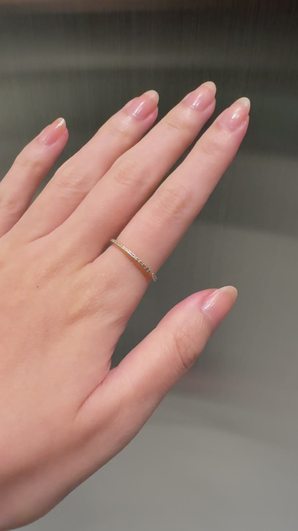 Slim Pave Diamond Ring - PRMAL