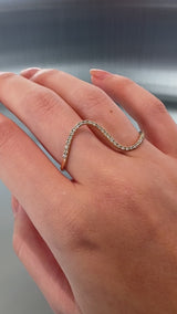 Massive Wave Double Finger Ring - PRMAL