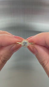 0.30ct Faria Halo Bold Plain Ring [D/VVS2/EX] - PRMAL