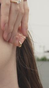 Drop Hoop Earring S - PRMAL