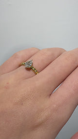 Pula Puff Solitaire Ring [Pear] - PRMAL