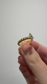 Pula Puff Solitaire Ring [Pear] - PRMAL