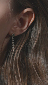 Tennis Chain Drop Earring - PRMAL