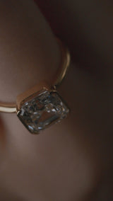 Infinity Clamp Ring [Asscher] - PRMAL