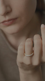 Mixture Pave Dome Ring - PRMAL