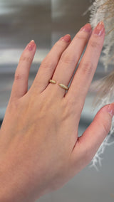 Pave Dome Open Ring [Bridal Edition] - PRMAL