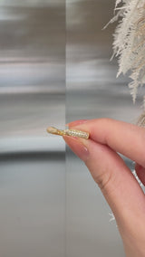 Pave Dome Open Ring [Bridal Edition] - PRMAL